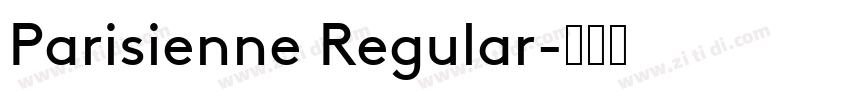Parisienne Regular字体转换